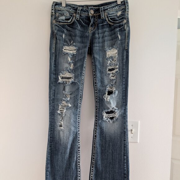 Silver jeans mid rise AIKO boot cup - Picture 1 of 11